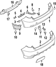 Foto de Enganche de cubierta de parachoques Original para Subaru Marca SUBARU Nmero de Parte 909140059