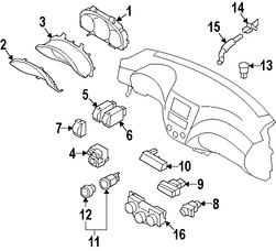 Foto de Lente de Panel de Instrumentos Original para Subaru Impreza Subaru Forester Marca SUBARU Nmero de Parte 85075FG000