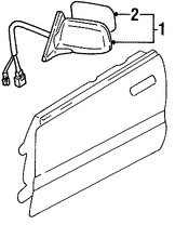 Foto de Cristal de espejo de la puerta Original para Subaru Forester 1998 1999 2000 Marca SUBARU Nmero de Parte 91031FC290