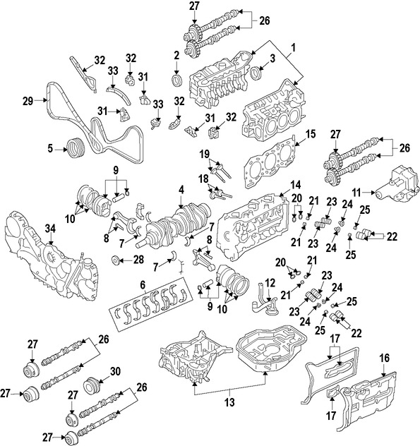 Foto de Engranaje del Cigueal Original para Subaru Tribeca Subaru Legacy Subaru Outback Marca SUBARU Nmero de Parte 13021AA230