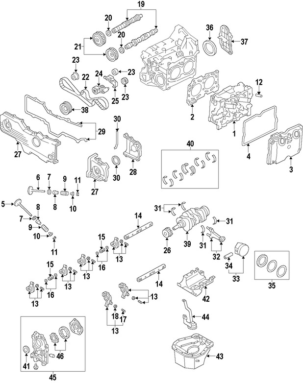 Foto de Vlvula de Admisin del motor Original para Subaru Outback Subaru Baja Subaru Forester Subaru Impreza Subaru Legacy Marca SUBARU Nmero de Parte 13201AA362