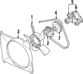 Foto de Polea de la bomba de agua del motor Original para Suzuki Sidekick Suzuki X-90 Suzuki Vitara Marca SUZUKI Nmero de Parte 1751157B00