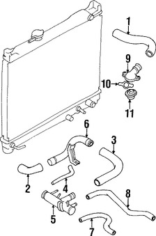 Foto de Carcasa del termostato del refrigerante del motor Original para Suzuki Sidekick Suzuki Samurai Marca SUZUKI Nmero de Parte 1756173000