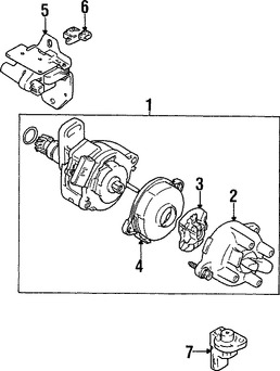 Foto de Tapa del Distribuidor Original para Suzuki Sidekick 1989 1990 Suzuki Samurai 1986 1987 1988 1989 Marca SUZUKI Nmero de Parte 3332160A10