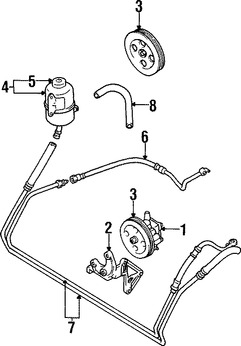 Foto de Polea de Bomba de Direccin Original para Suzuki Sidekick 1996 1997 1998 Marca SUZUKI Nmero de Parte 4911177E60