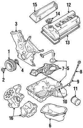 Foto de Polea del cigueal Original para Suzuki Grand Vitara Suzuki XL-7 Suzuki Vitara Marca SUZUKI Nmero de Parte 1261085FA1