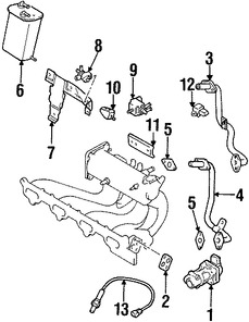 Foto de Empacadura Manguera EGR Original para Suzuki Vitara Suzuki Grand Vitara Suzuki XL-7 Suzuki Aerio Marca SUZUKI Nmero de Parte 1853377E00