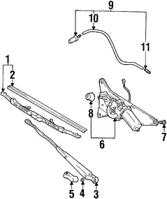 Foto de Motor Limpiaparabrisas Vidrio Trasero Original para Suzuki Vitara 1999 2000 2001 2002 2003 2004 Marca SUZUKI Nmero de Parte 3881067D00