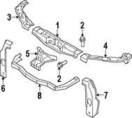 Foto de Barra sujecin soporte del radiador Original para Suzuki Grand Vitara Marca SUZUKI Nmero de Parte 5823065J00