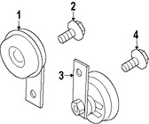 Foto de Claxon / Corneta / Bocina / Pito Original para Suzuki Grand Vitara Marca SUZUKI Nmero de Parte 3850065J31