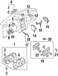 Foto de Interruptor de Luz de Emergencia Original para Suzuki Grand Vitara Marca SUZUKI Nmero de Parte 3743064J01R8R