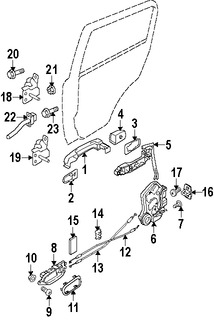 Foto de Freno de puerta Original para Suzuki Grand Vitara Marca SUZUKI Nmero de Parte 8183065J02