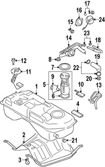 Foto de Colador de la Bomba de Combustible Original para Suzuki Grand Vitara Marca SUZUKI Nmero de Parte 1519565J00