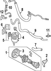 Foto de Manguera de Presin Direccin hidrulica Original para Suzuki Aerio 2003 2004 2005 2006 2007 Marca SUZUKI Nmero de Parte 4921054G40