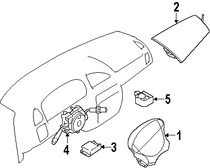 Foto de Mdulo de control del Air Bag Original para Suzuki Aerio 2007 Marca SUZUKI Nmero de Parte 3891059JD0