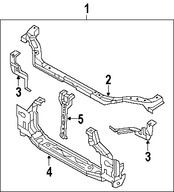 Foto de Barra sujecin soporte del radiador Original para Suzuki Verona 2004 2005 2006 Marca SUZUKI Nmero de Parte 5823086Z00