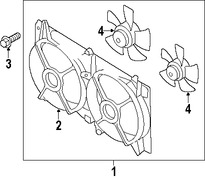 Foto de Cubierta de ventilador de enfriamiento del motor Original para Suzuki Verona 2004 2005 2006 Marca SUZUKI Nmero de Parte 1776086Z00