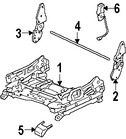 Foto de Cubierta de Riel de Asiento Original para Suzuki Verona 2004 2005 2006 Marca SUZUKI Nmero de Parte 8549286Z00