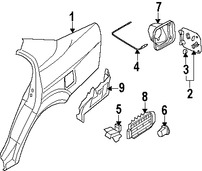 Foto de Cable de Puerta del Tanque de Combustible Original para Suzuki Verona 2004 2005 2006 Marca SUZUKI Nmero de Parte 8336086Z00