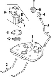 Foto de Sello del Tanque de Bomba de Combustible Original para Suzuki Verona 2004 2005 Marca SUZUKI Nmero de Parte 1512286Z00