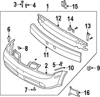 Foto de Perno de cubierta de parachoques Original para Suzuki Forenza Suzuki Verona Suzuki Reno Marca SUZUKI Nmero de Parte 7172786Z00