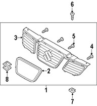 Foto de Rejilla / Parrilla / Mascarilla Original para Suzuki Forenza 2006 2007 2008 Marca SUZUKI Nmero de Parte 7211285Z20