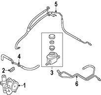 Foto de Manguera de Presin Direccin hidrulica Original para Suzuki Forenza Suzuki Reno Marca SUZUKI Nmero de Parte 4921085Z02