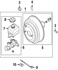 Foto de Reforzador de Frenos Original para Suzuki Forenza Suzuki Reno Marca SUZUKI Nmero de Parte 5130085Z00