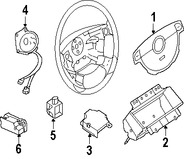 Foto de Sensor de impacto del Air Bag Original para Suzuki Forenza Suzuki Reno Marca SUZUKI Nmero de Parte 3893085Z20