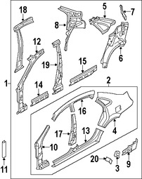 Foto de Estribo Original para Suzuki Forenza Suzuki Reno Marca SUZUKI Nmero de Parte 6451685Z00