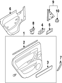 Foto de Manija interior de puerta Original para Suzuki Forenza Suzuki Reno Marca SUZUKI Nmero de Parte 8310285Z31