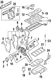 Foto de Tapa de Valvula del Motor Original para Suzuki Reno 2006 2007 2008 Suzuki Forenza 2006 2007 2008 Marca SUZUKI Nmero de Parte 1117085Z20