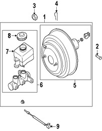 Foto de Depsito del Cilindro Maestro del Freno Original para Suzuki Reno 2007 2008 Suzuki Forenza 2007 2008 Marca SUZUKI Nmero de Parte 5121085Z30