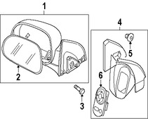 Foto de Interruptor de Espejo Retrovisor Exterior Original para Suzuki Reno Suzuki Forenza Marca SUZUKI Nmero de Parte 3795085Z00