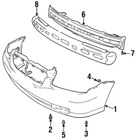 Foto de Perno de cubierta de parachoques Original para Suzuki Esteem Suzuki Aerio Suzuki Grand Vitara Marca SUZUKI Nmero de Parte 0911106094