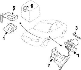 Foto de Vlvula Moduladora Frenos ABS Original para Suzuki Esteem 1998 1999 2000 2001 2002 Marca SUZUKI Nmero de Parte 3394064G00