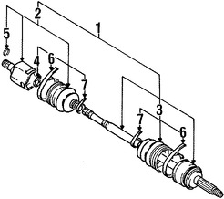 Foto de Kit Junta Homocinetica Original para Suzuki Esteem 1999 2000 2001 2002 Marca SUZUKI Nmero de Parte 4411560G70