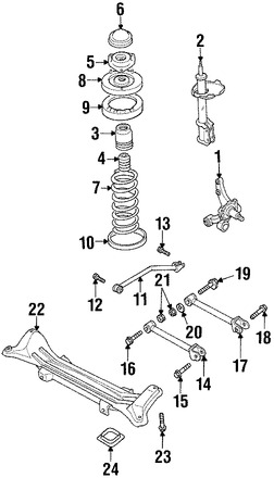 Foto de Tornillo de Brazo de Control de Suspension Original para Suzuki Esteem Suzuki Swift Suzuki Aerio Marca SUZUKI Nmero de Parte 4633060E01