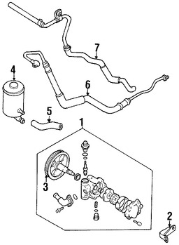 Foto de Manguera de Direccin Hidrulica Original para Suzuki Esteem 1999 2000 2001 2002 Marca SUZUKI Nmero de Parte 4922264G00