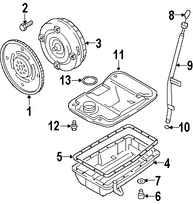 Foto de Empacadura del Crter Transmision Automatica Original para Suzuki XL-7 Suzuki Grand Vitara Marca SUZUKI Nmero de Parte 2489254J10