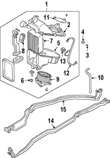 Foto de Nucleo del evaporador del aire acondicionado Original para Suzuki XL-7 2004 2005 2006 Marca SUZUKI Nmero de Parte 9541054J20