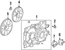 Foto de Cubierta de ventilador de enfriamiento del motor Original para Suzuki XL-7 2007 2008 2009 Marca SUZUKI Nmero de Parte 1776078J00