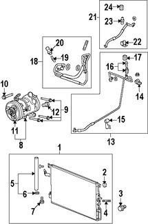 Foto de Vlvula de Alivio del Compresor Original para Suzuki XL-7 2007 2008 2009 Marca SUZUKI Nmero de Parte 9527178J00