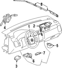 Foto de Mdulo de control del Air Bag Original para Suzuki XL-7 2007 2008 2009 Marca SUZUKI Nmero de Parte 3891078J02