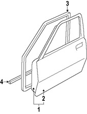 Foto de Panel externo de puerta Original para Suzuki XL-7 2007 2008 2009 Marca SUZUKI Nmero de Parte 6811178J02