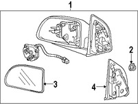 Foto de Cristal de espejo de la puerta Original para Suzuki XL-7 2007 2008 2009 Marca SUZUKI Nmero de Parte 8473078J00