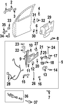 Foto de Switch de Bloqueo de la Perta Original para Suzuki XL-7 2007 2008 2009 Marca SUZUKI Nmero de Parte 8332578J00