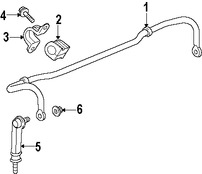 Foto de Buje de la Barra Estabilizadora Suspension Original para Suzuki XL-7 2007 2008 2009 Marca SUZUKI Nmero de Parte 4664178J00