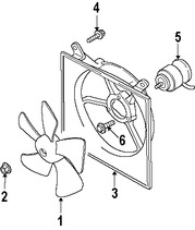 Foto de Cubierta de ventilador de enfriamiento del motor Original para Suzuki SX4 Marca SUZUKI Nmero de Parte 1776080J00