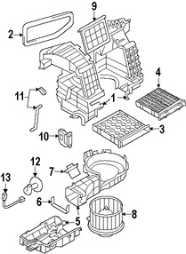 Foto de Carcasa del motor del ventilador HVAC Original para Suzuki SX4 Marca SUZUKI Nmero de Parte 7413080JC0